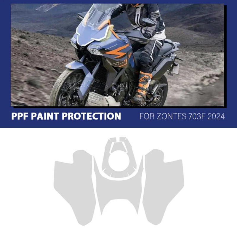 For ZONTES703F ZONTE S703F 2024 Accessories PPF Transparent Motorcycle Paint Protection Film TPU Bo