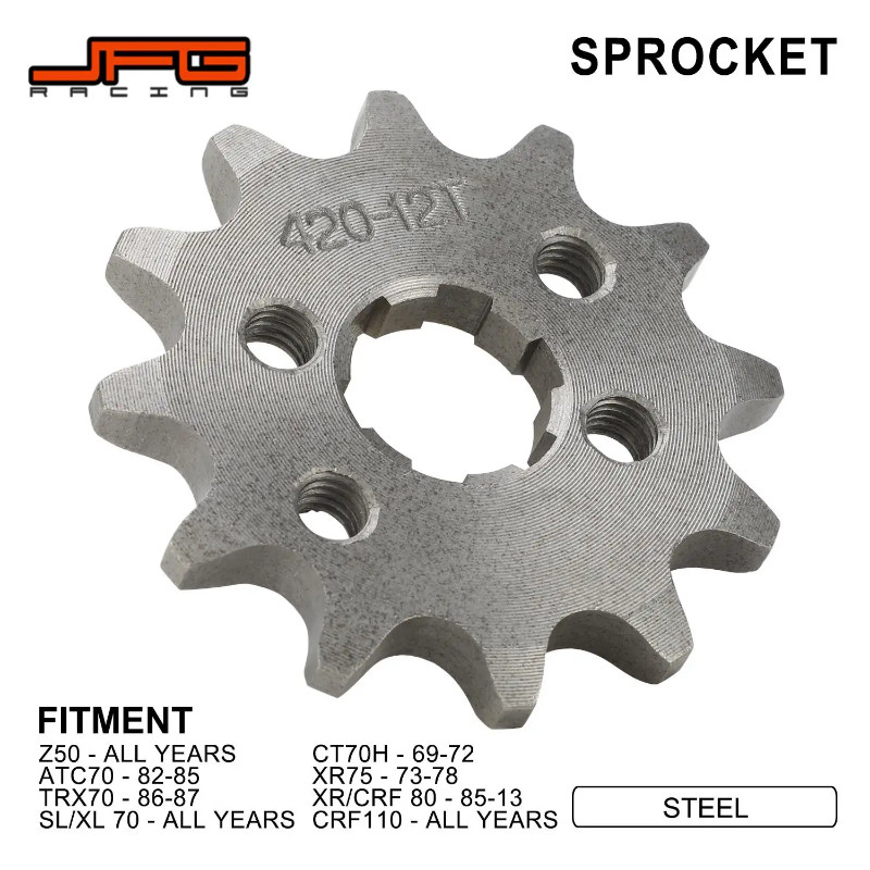 Motorcycles Accessories Front Chain Sprocket For Honda CT70H CT 70H ATC70 XR75 TRX70 XR CRF Z50 SL