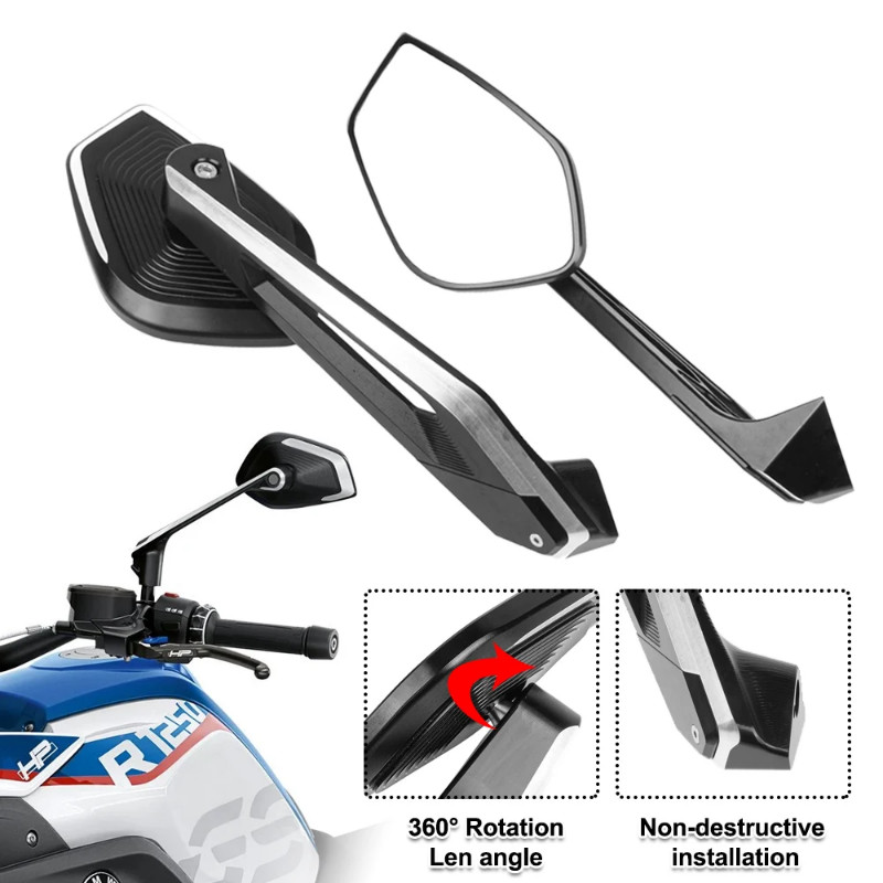 Motorcycle Mirrors Accessories For BMW R1200GS F800R R1300GS R1250GS Adventure Rearview Side Mirror