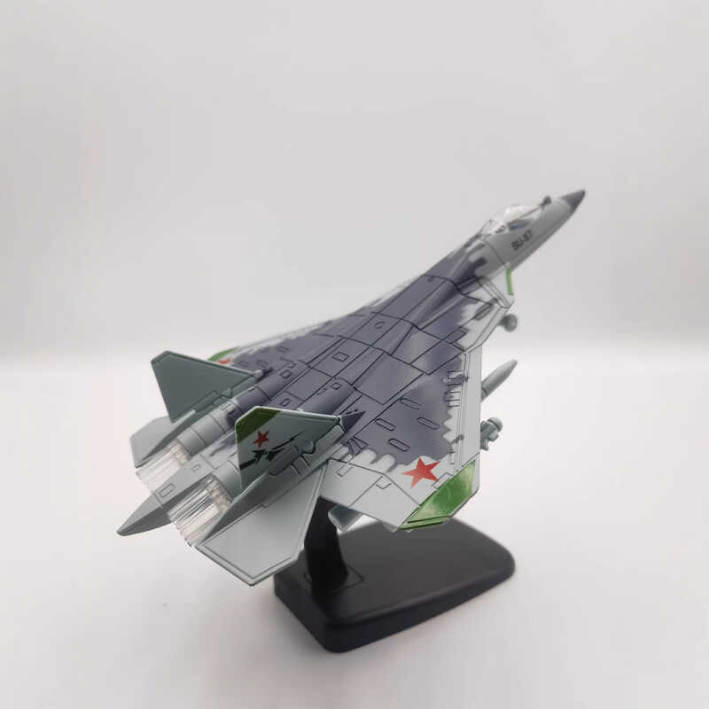 รัสเซีย Su 57/SU57 Heavy Stealth Fighter จําลองของเล่นสําเร็จรูปผลิตภัณฑ์ตกแต่ง Mecha รุ่น & Diecast