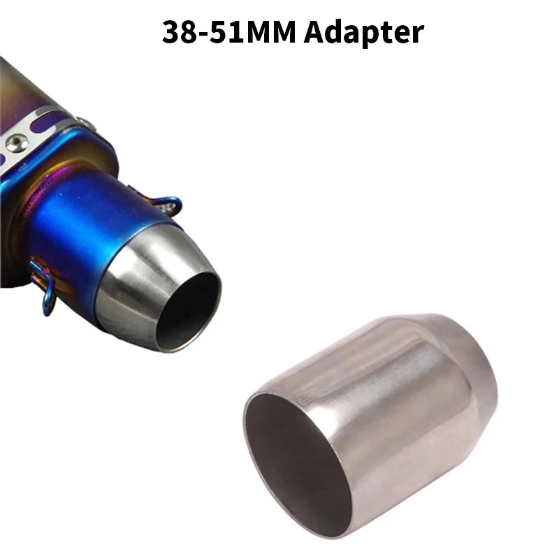 51mm-38mm Motorcycle Exhaust Muffler 38-51MM Adapter Connector Welding Pipe Universal Exhaust Pipe