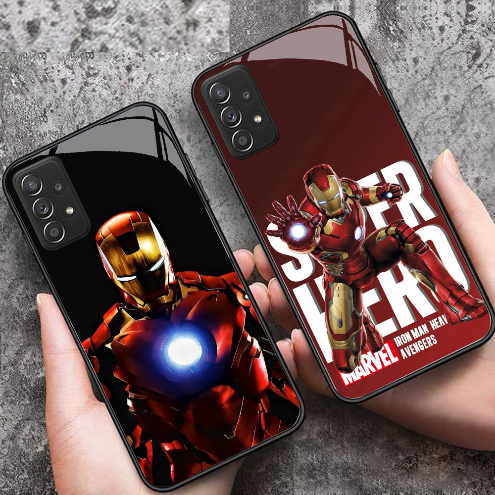 YS-59 Iron Man HD แก้วสําหรับ Samsung A52 A13 A33 A32 A72 A23 A53 A73 A52S A26 A56 A16 A06