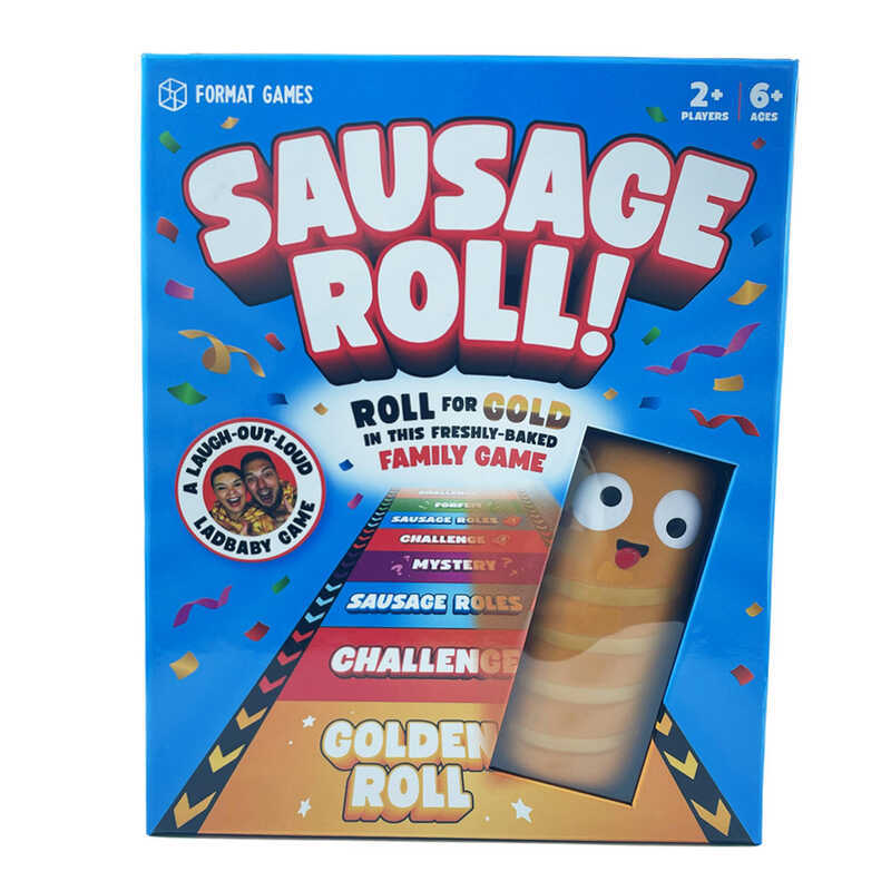 SAUSAGE ROLL Full English Card Board Game SAUSAGE Meat ROLL Family Board Game Friends Party Board Ga