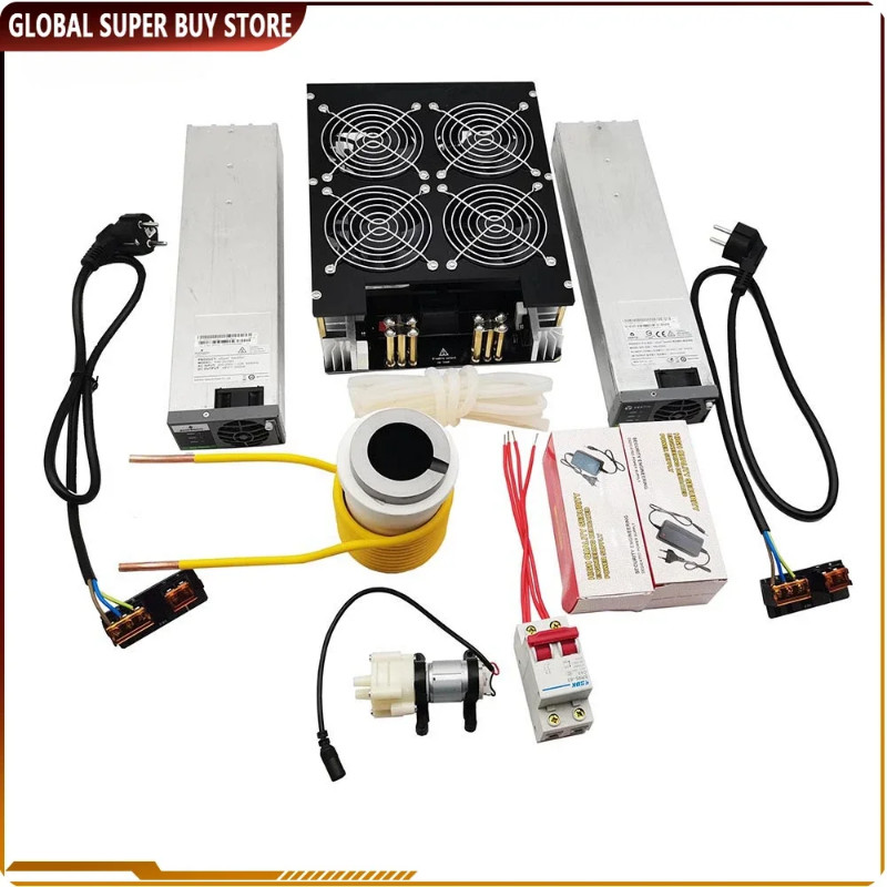 5000W 100A ZVS Induction Heater 48V DIY High Frequency Induction Heating Machine Module+Coil+Pump+