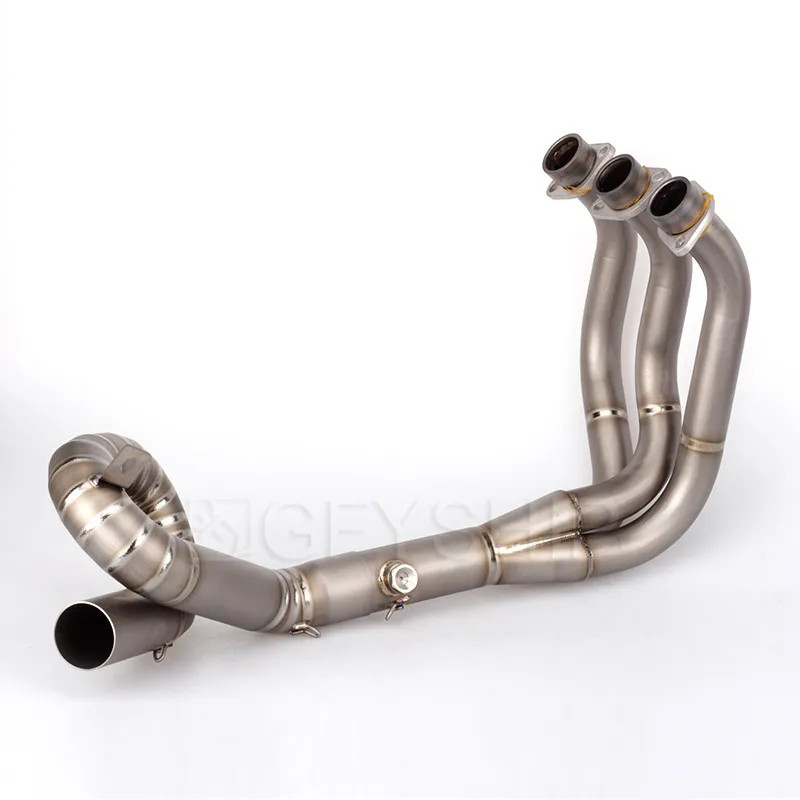 MT09 MT 09 Titanium Alloy Motorcycle Exhaust Muffler Pipe Front And Middle Link Pipe For Yamaha MT0