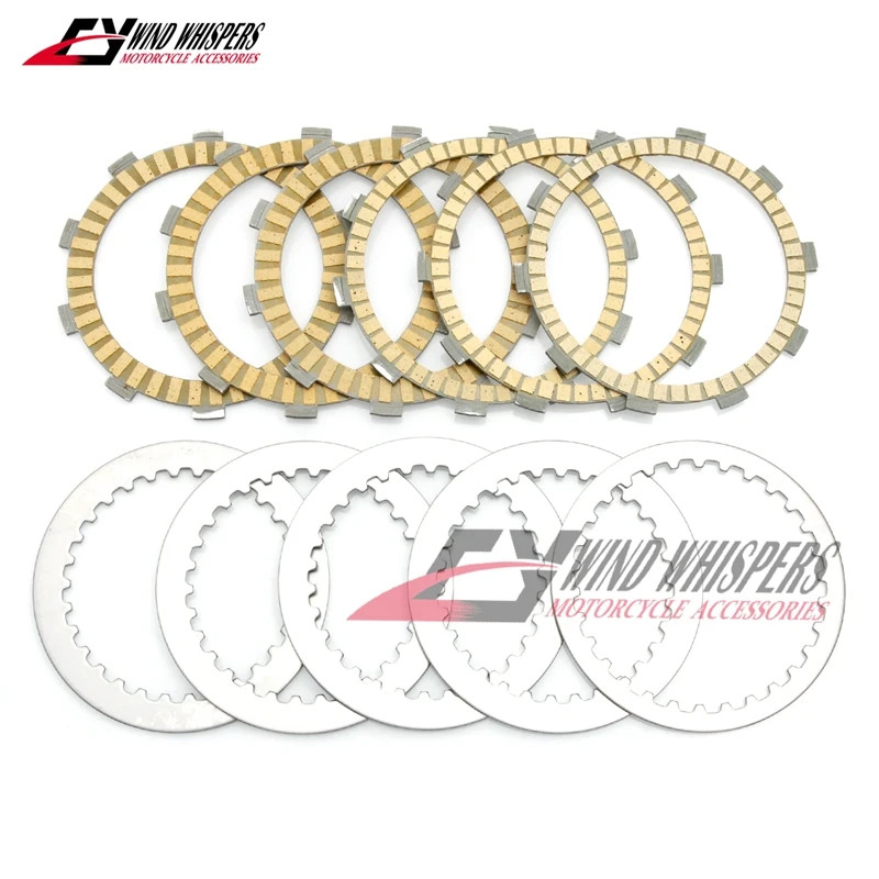 Motorcycle Paper base clutch plates friction discs steel plates For HONDA CB650R CBR650R CBR650F CB
