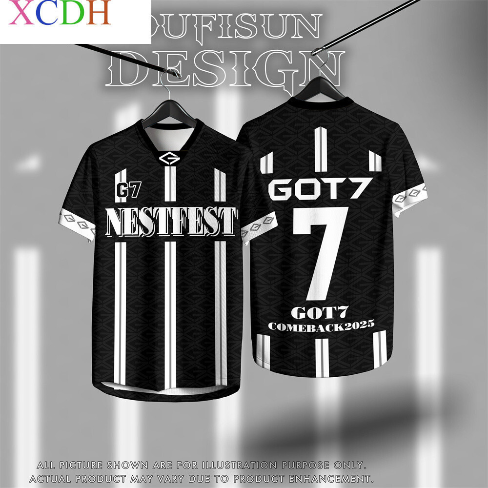 เสื้อกีฬาสำหรับ GOT7 NESTFEST ปี 2568 แห้งไว ไซส์ XXS-6XL