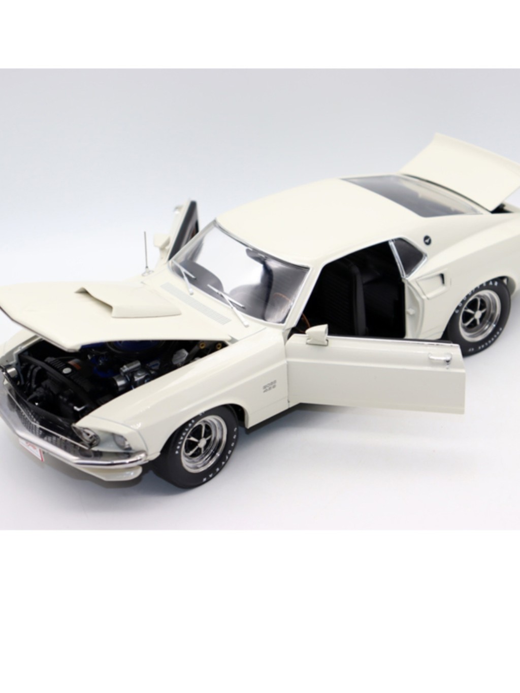 61HighWay 1 18 รถ 1969 Mustang Boss 429 Mustang Muscle Car Model Out of Print Model