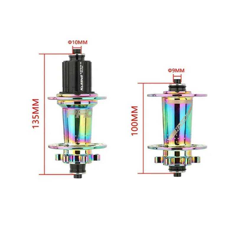 ▥ HASSNS Pro7 MTB Hub 32 36 หลุมแบริ่งจักรยาน Freehub ด้านหลัง Quick Release 32H 36H สี่ Pa