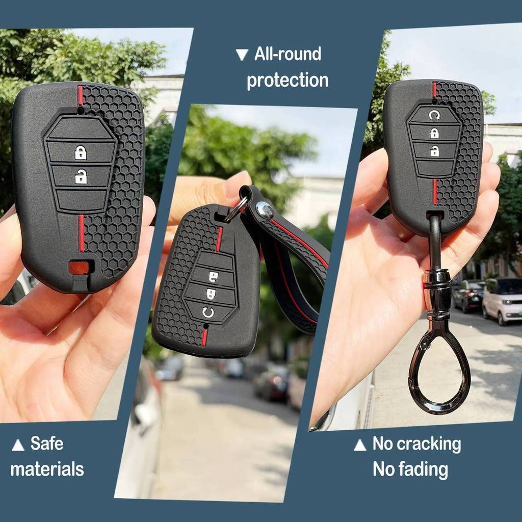 Soft Key Case สําหรับ ISUZU D-MAX Dmax Mu-x Rimac Reomax รถกระบะรถบรรทุก Key ผู้ถือพวงกุญแจอุปกรณ์เสริมรถ Key Caps