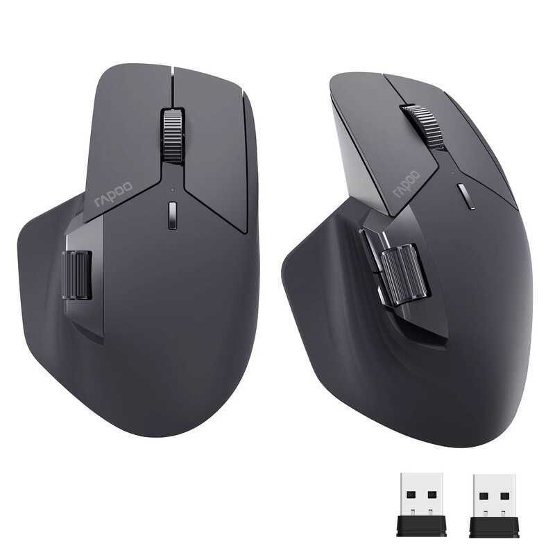 Rapoo 2025 MT760/MT760Mini ใหม่ แบบหลายโหมด ชาร์จได้ ไร้สาย ออกแบบตามหลักสรีรศาสตร์ 4000 DPI รองรับอ