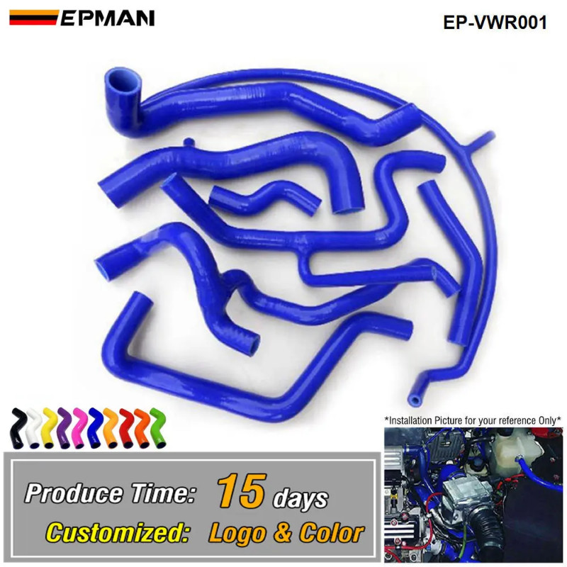 EPMAN Silicone Intercooler Induction Intake Turbo Coolant Radiator hose kit For VW Golf MK3 VR6 G60