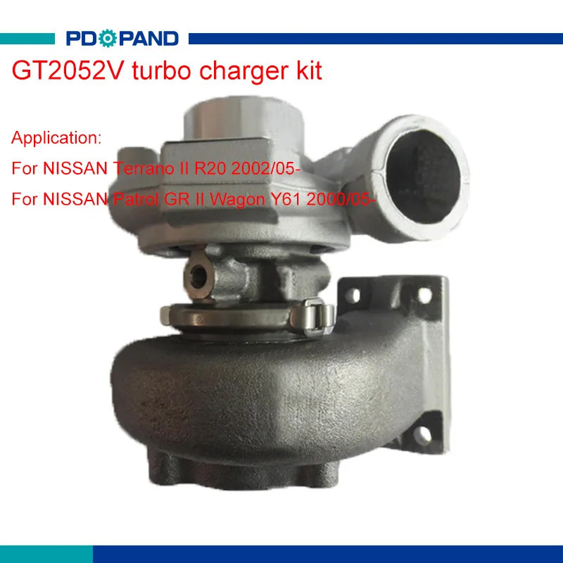 Engine turbo charger kit GT2052V turbocharger for NISSAN Patrol GR II Wagon Terrano II ZD30 diesel