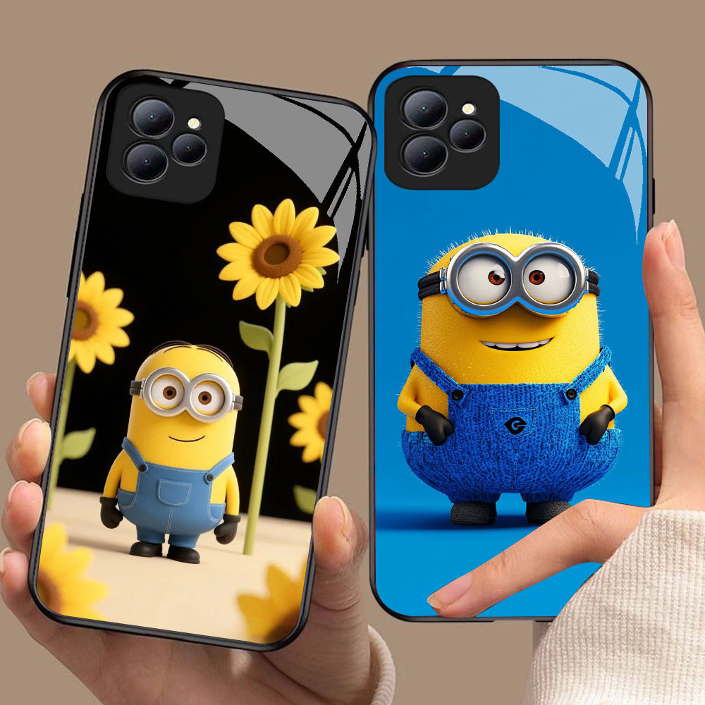 YS-73 Minions HD Glass Casing สําหรับ Infinix Smart 6 7 8 Hot 9 10 11 Play 30i Note 40i 50 50i Pro P