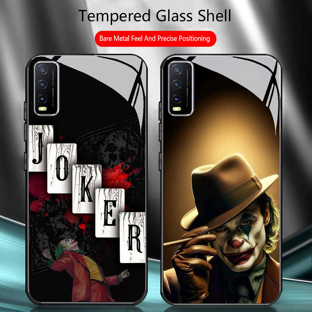 TS-53 DC Joker HD Glass Casing สําหรับ VIVO Y20 Y20s Y20i V15 Y50 S1 Y30 V50 Y03 Y29 Lite Pro