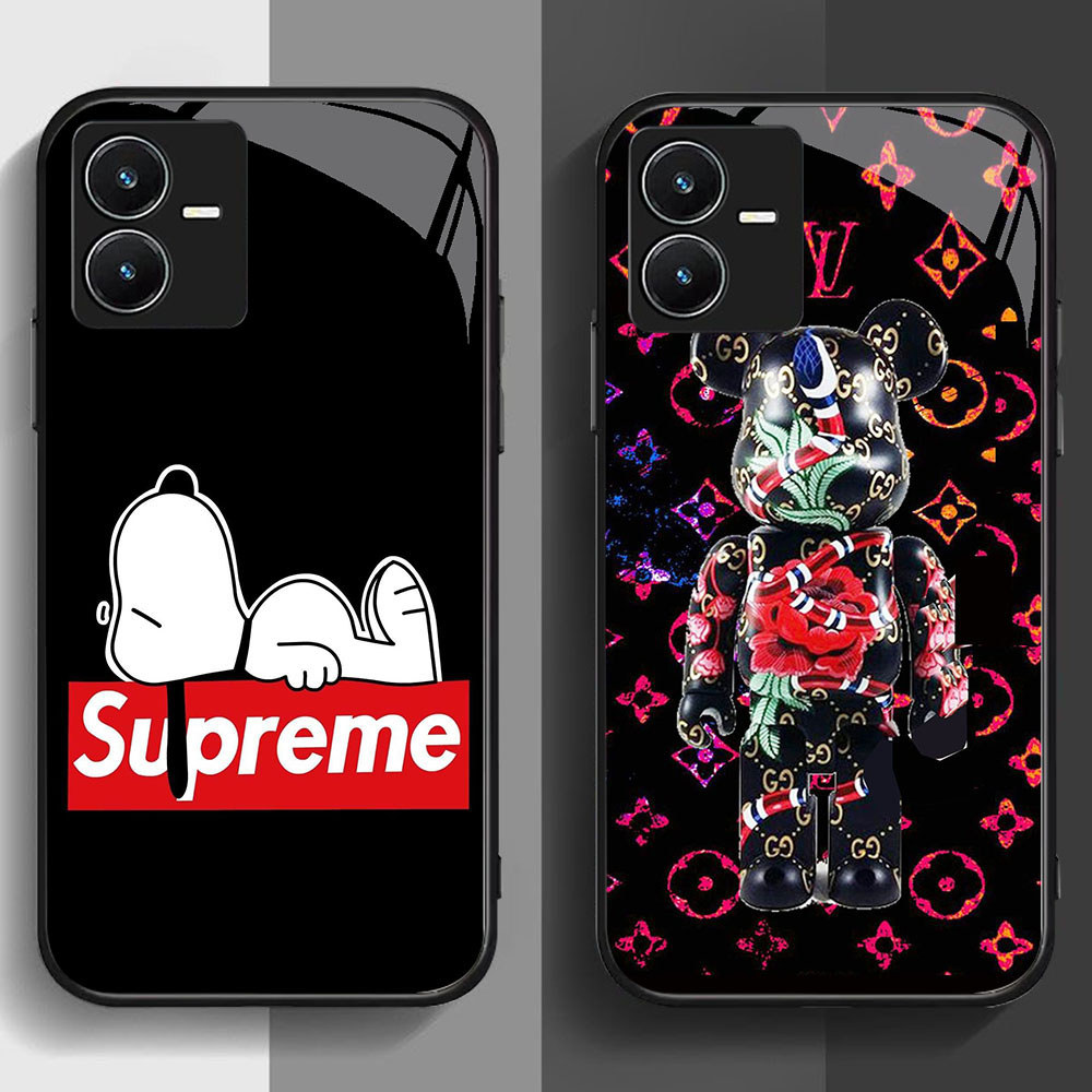 SD-94 Supremes Bape K-KAWS HD Glass Casing สําหรับ VIVO Y22 Y35 Y75 Y28 Y22S V25 Y55 iQOO Z6