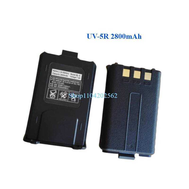 ▥ สําหรับ  Uv-5Re Uv5r Dm-5R Plus Bf-F8 Rt-5R Rt5 Bl-5 Uv-5R Walkie Talkie แบตเตอรี่ความ