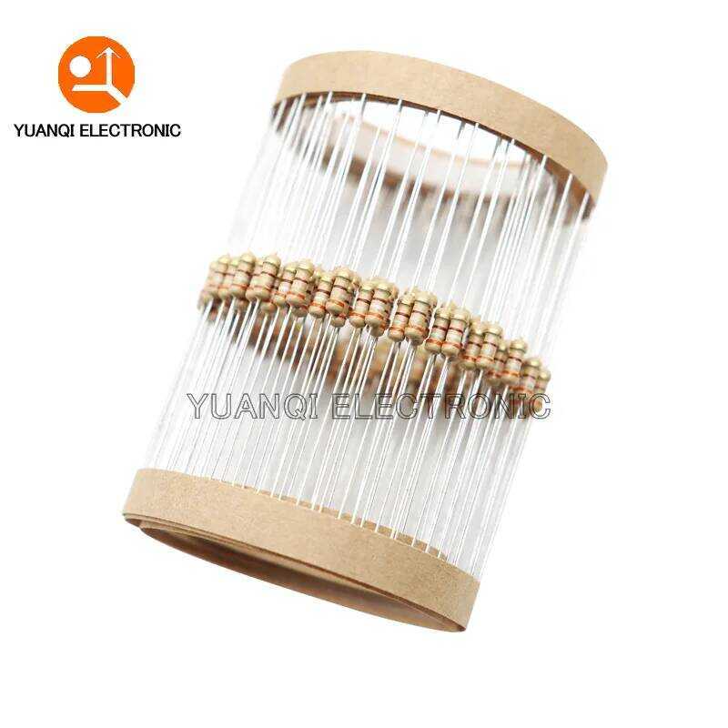 ชิ้น 100 ตัวต้านทานฟิล์มคาร์บอน 1/4W 5% 0R-22M 10R 100R 240R 430R 1K 3.3K 4.7K 10K 47K 100K 430K 1M