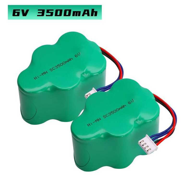 Ni-MH แบตเตอรี่ 3500mAh 6V สำหรับหุ่นยนต์ดูดฝุ่น 620 710 D73 D76 ECOVACS LP43SC 3300P5 เหมาะกับ COD