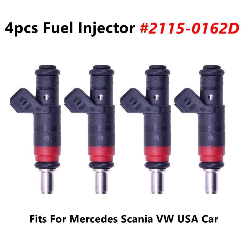 4pcs Fuel Injector Fits For Mercedes Scania VW USA Car 21150162D