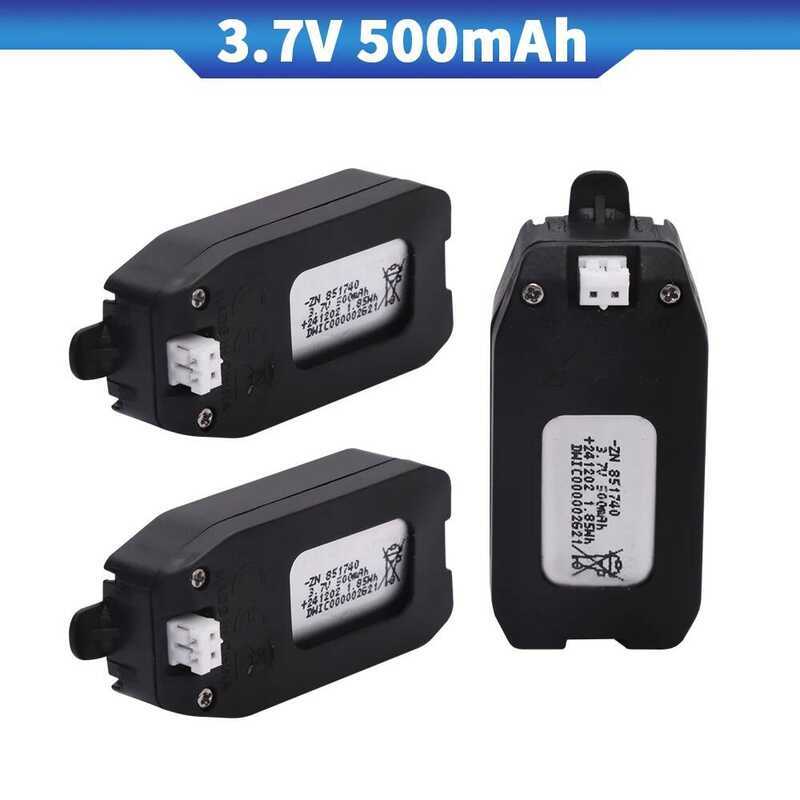 3.7V แบตเตอรี่ลิเธียม 500mAh สำหรับ NH330 RH821 อุปกรณ์เสริมแบตเตอรี่เครื่องบินสี่แกน UAV ควอดคอปเตอ