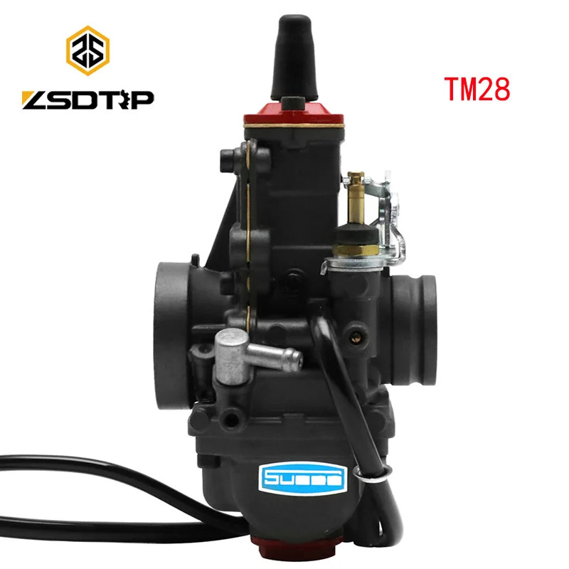 ZSDTRP TM28mm Motorcycles Flat Slide Carburetor Spigot TM Carbs for Honda CR250 for Kawasaki KX125