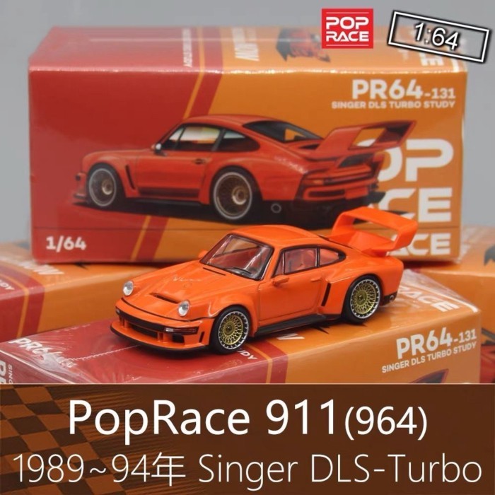 PopRace 164 Alloy Sports Car DLS รุ่น 964 นักร้อง Turbo เหมาะสําหรับ PopRace 911