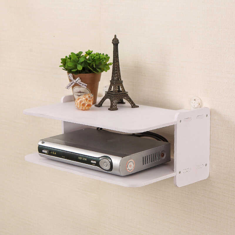 Creative TV Wall Shelf Router Set-Top Box Storage Rack Boutique Home Storage Shelf