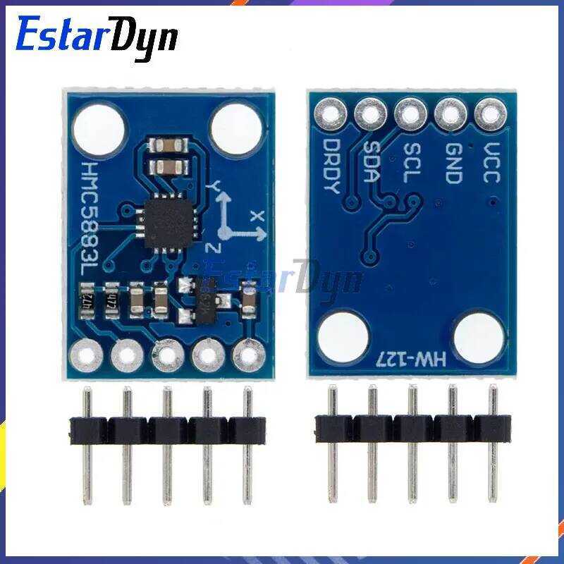 Estardyn โมดูลเซ็นเซอร์แมกนีโตมิเตอร์สามแกน GY-273 3V-5V HMC5883L