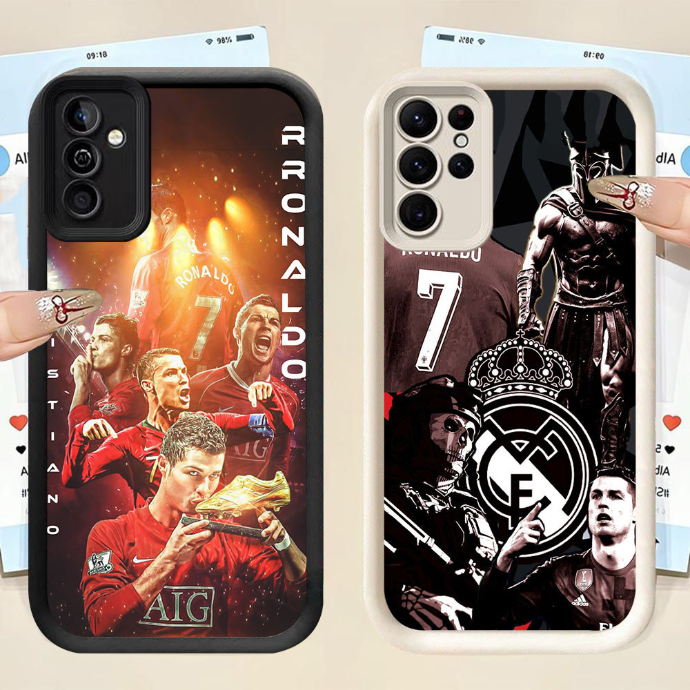YS-45 CR7 Madrid เคสกันกระแทกสําหรับ Samsung A55 A54 M15 S25 S24 S21 FE Ultra