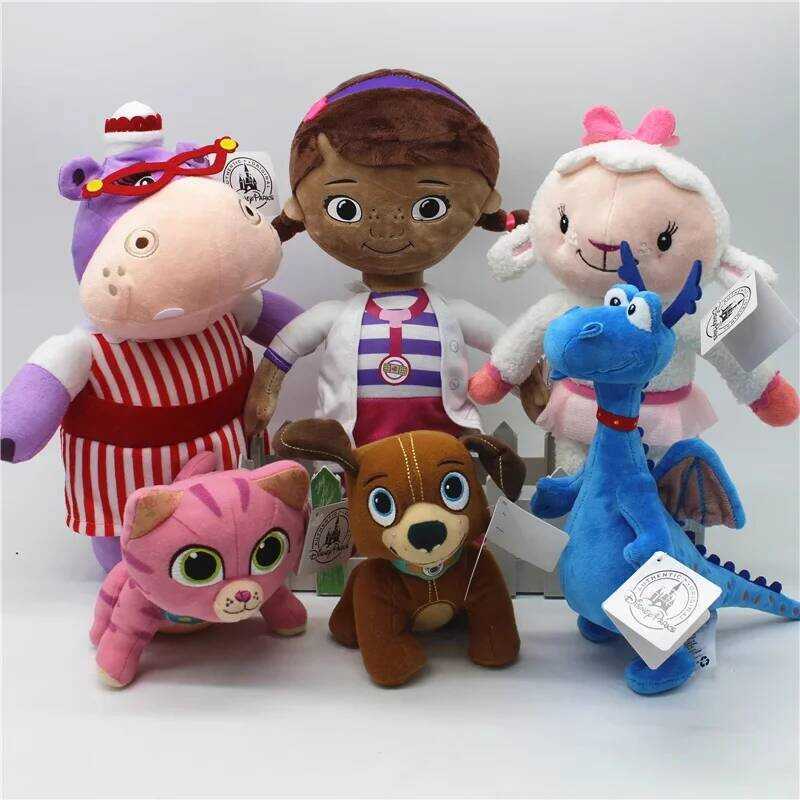 C Toy Doctor Doc, Hippo Plush Toy, Dinosaur Muffin, Little Sheep Doll, Girls' Gift, Baby Doll, Gift