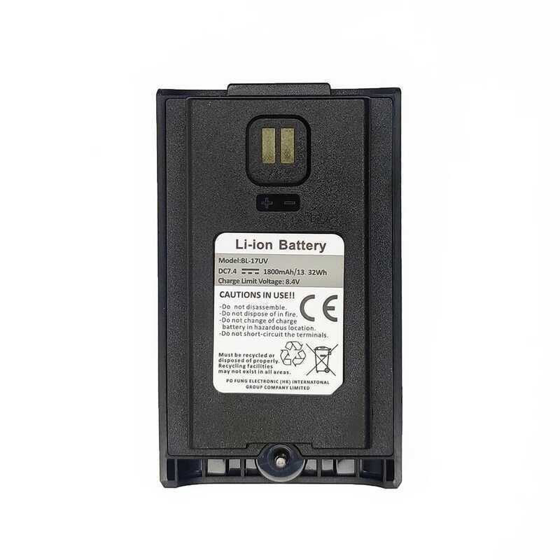 ▥  Uv-17 Li-Ion แบตเตอรี่เดิม 1800Mah Suport Type-C ชาร์จ Bl-17Uv สําหรับ Walkie Talkie
