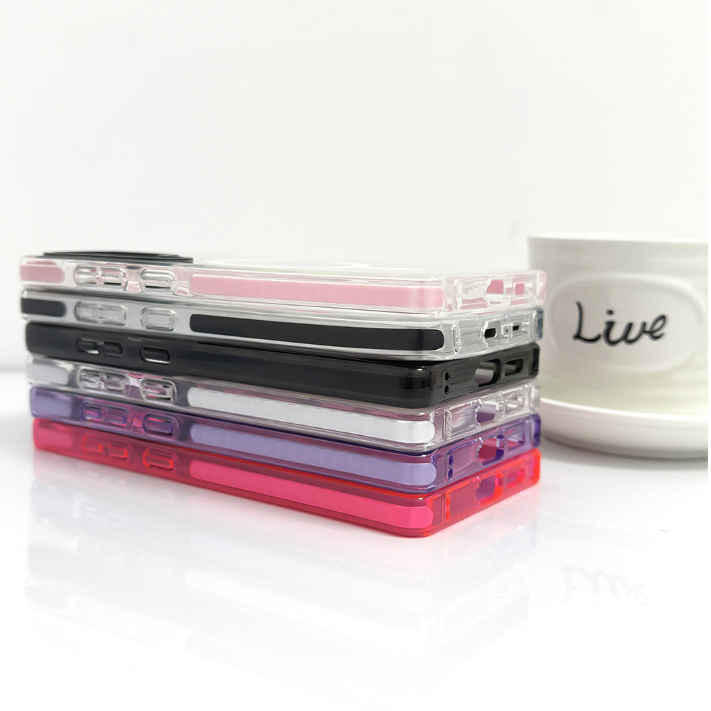 สีไร้สายชาร์จแม่เหล็กสําหรับ Galaxy S23ULTRA S24ULTRA S25 ULTRA ฝาครอบน่ารักการ์ตูนแมวสีดําน้อย A55 A56 ซิลิโคนนุ่มกันชนกันกระแทก - รูปที่ 5