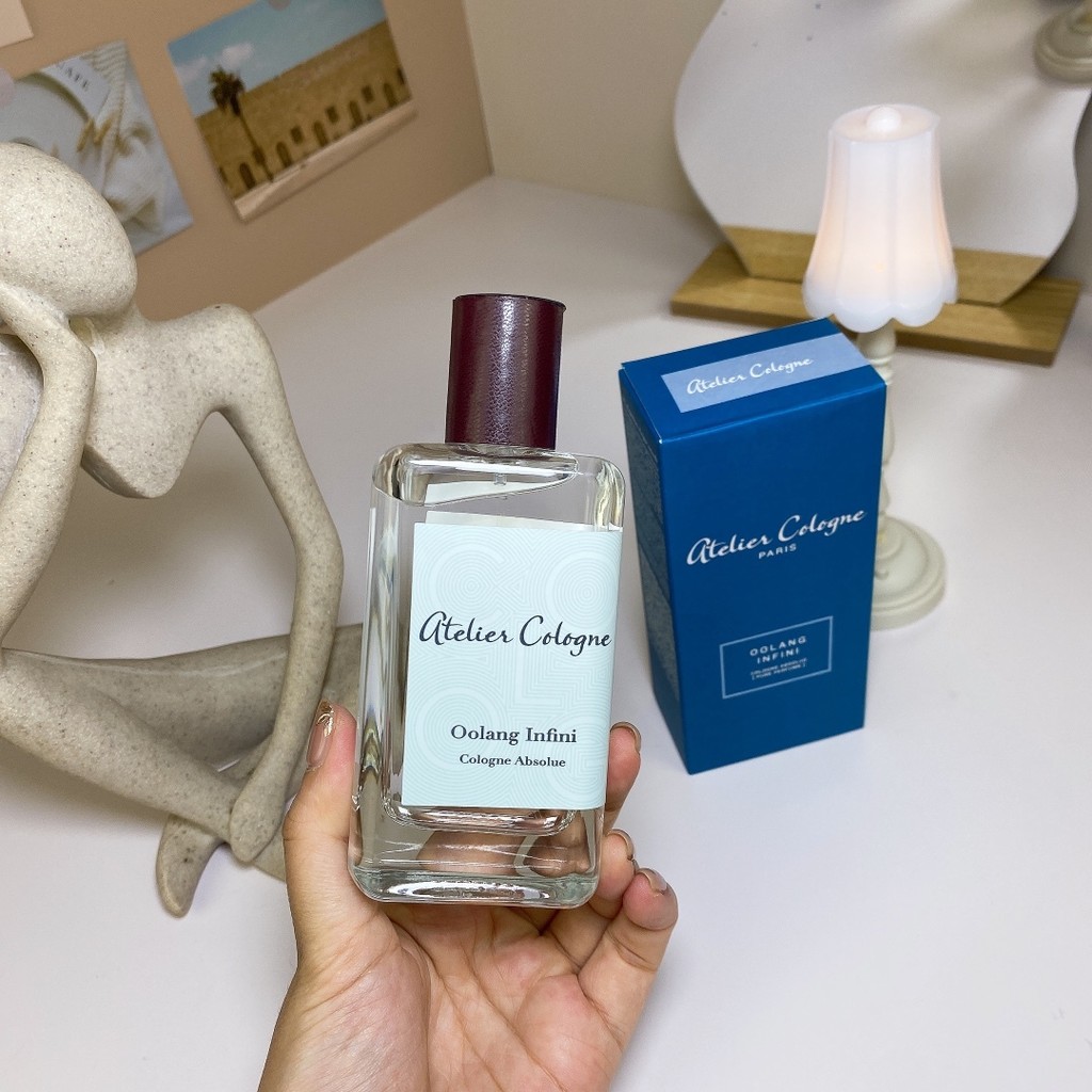 ของขวัญใหม่ 36 บรรจุภัณฑ์ใหม่ Ologne Abyss Oolong 100ml, atelier Cologne Oolang Infini, น้ําหอมไม้ที