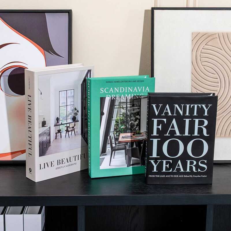 C New 3Pcs/Set Multiple Size Fake Boo Ornament Decorative Fake Book For Home Boohelf Decor Living R