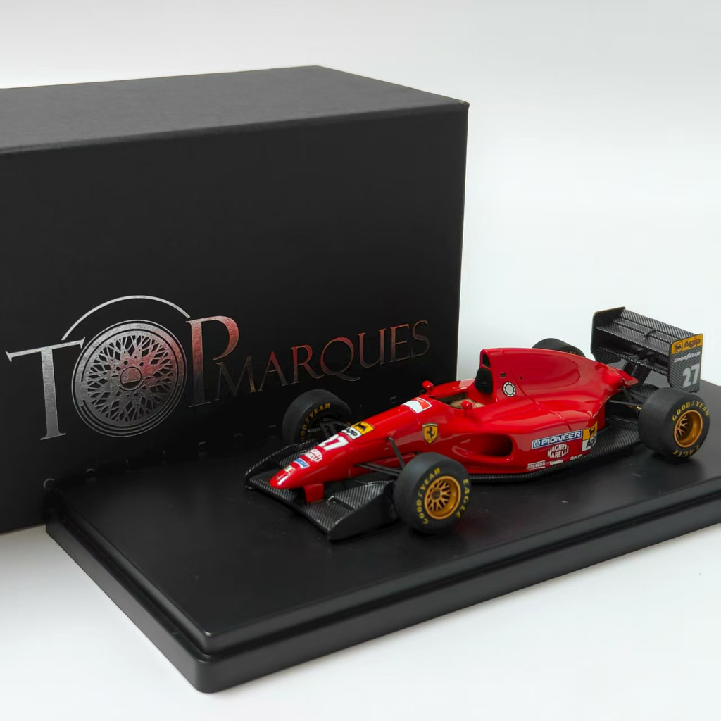 1/43 Topmarques Ferrari F1 Racing Model จําลองรถรุ่นคลาสสิกผลิตภัณฑ์สําเร็จรูปคอลเลกชันเครื่องประดับ
