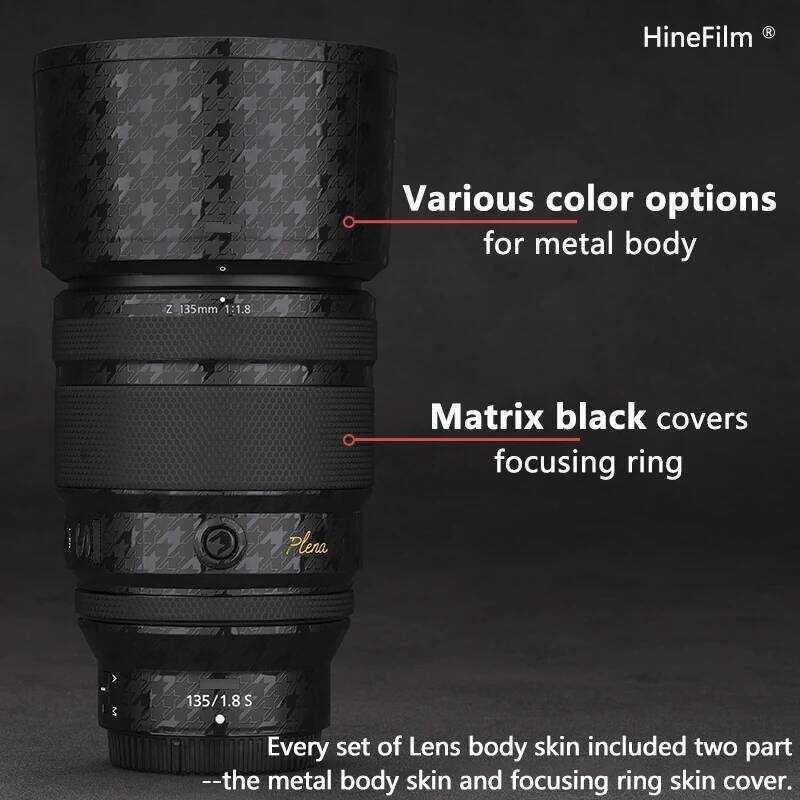 ▥ Hinefilm สําหรับ Nikkor Z1 เลนส์รูปลอกผิวสําหรับ Nikon Z 135Mm F/1.8 S Plena เลนส์ป้องกันฟิล์