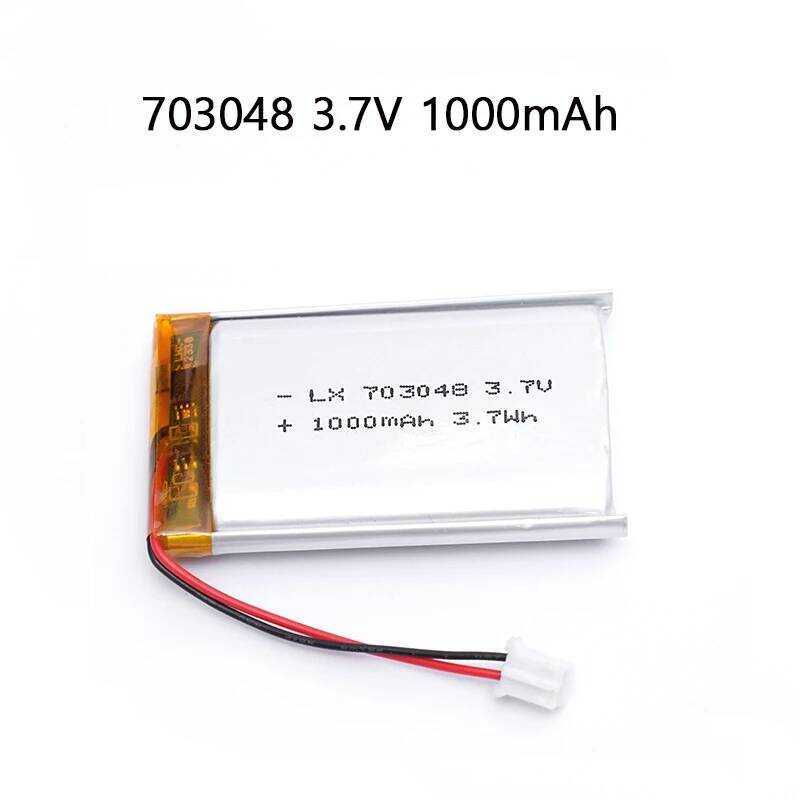 3.7V แบตเตอรี่ลิเธียมโพลิเมอร์แบบชาร์จได้ 703048 1000mAh สำหรับการศึกษาปฐมวัย เครื่องมือความงาม เครื
