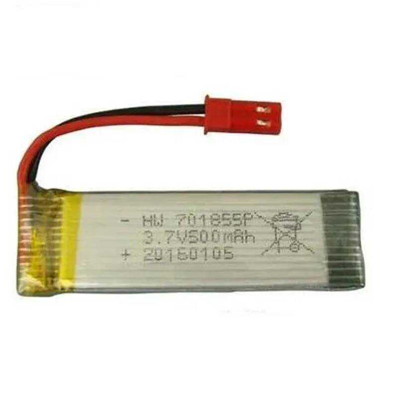 3.7V 701855 500MAh แบตเตอรี่ลิเธียมไอออนโพลีเมอร์ Li-po ชาร์จใหม่ได้ สำหรับเครื่องบิน โดรน เฮลิคอปเต