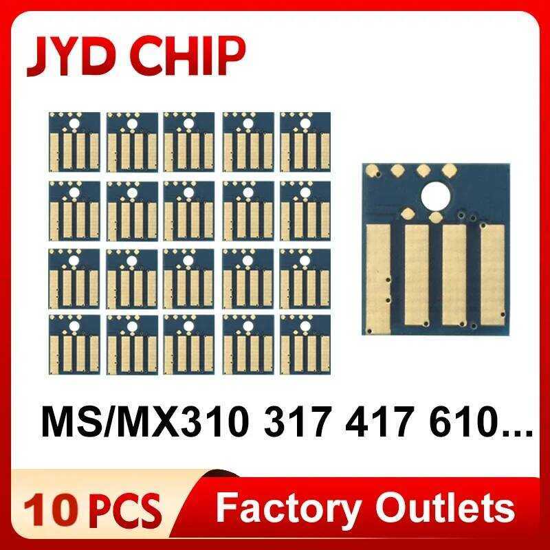 MS310d ชิป Tonr Rst สำหรับ Lxmark MS317 MS417 MS312 517 617 611 511 MS415 MX317 MS310 MS610 เครื่องพ