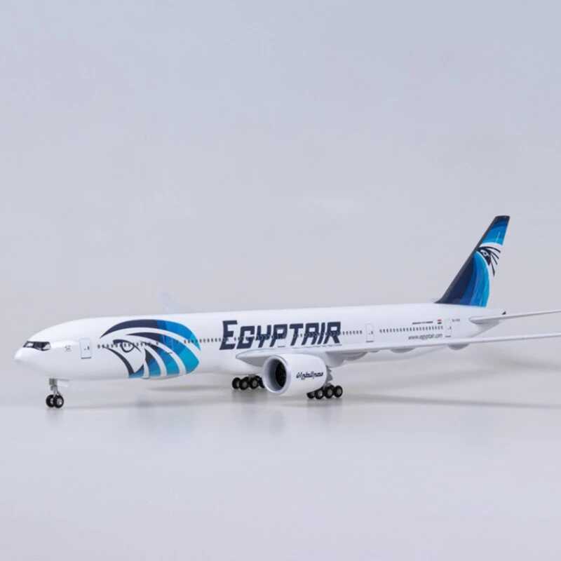 Egypt Air B777 Boeing เครื่องบินรุ่นเครื่องประดับแสงและล้อขายอียิปต์ Air b777