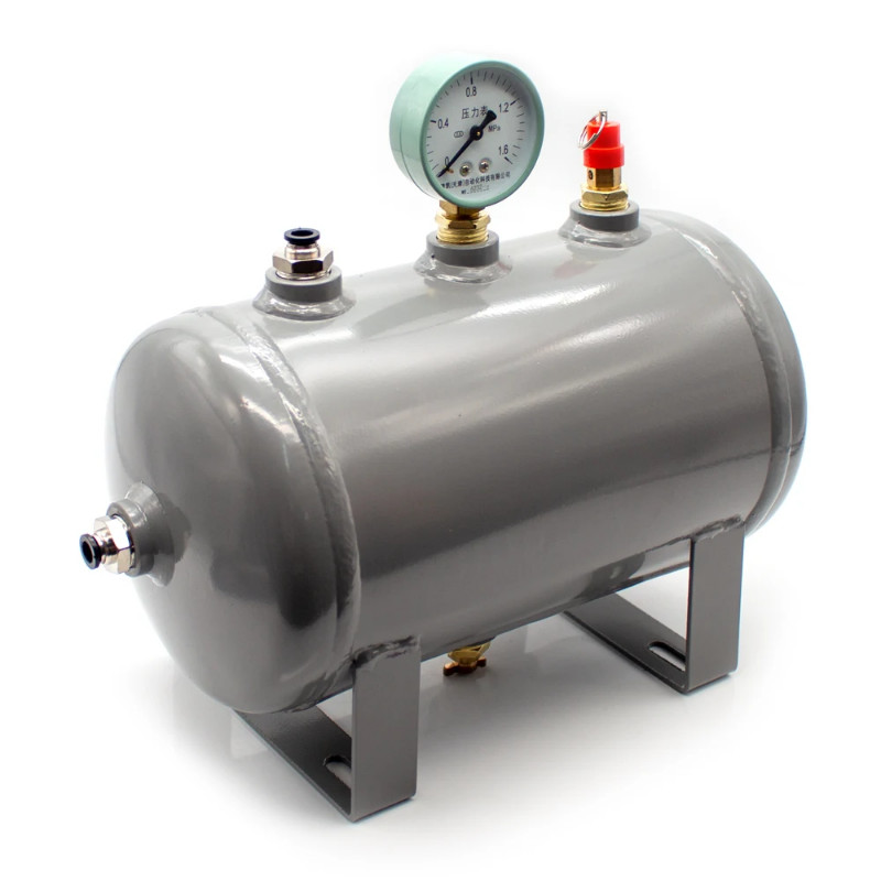 5L Horizontal Carbon Steel Air Storage Tank Air Compressor Air Pump Pressure Tank Vacuum Storage Cy