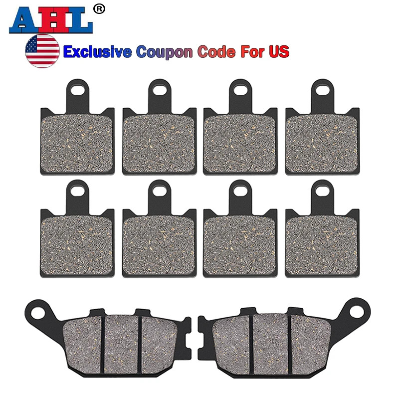 AHL Motorcycle Front & Rear Brake Pads For KAWASAKI STREET BIKE Z750R 2011-2014 Z1000 ZR1000 B7F B8