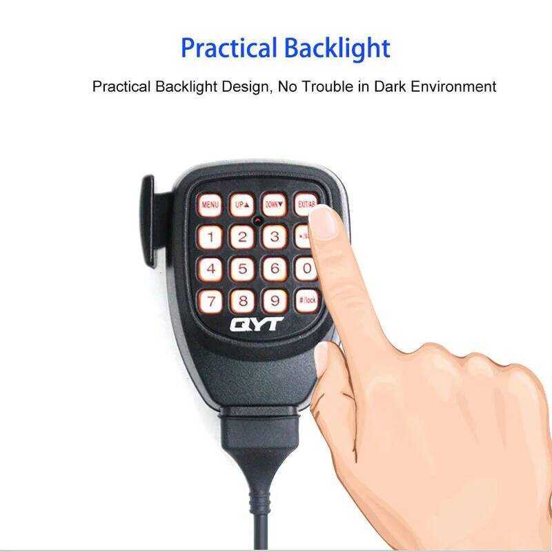 ▥ ไมโครโฟนสำหรับ Kt-8900 Qyt Kt-Uv980 Kt-8900D Kt-7900D วิทยุมือถือ Microhpne ขนาดใหญ่