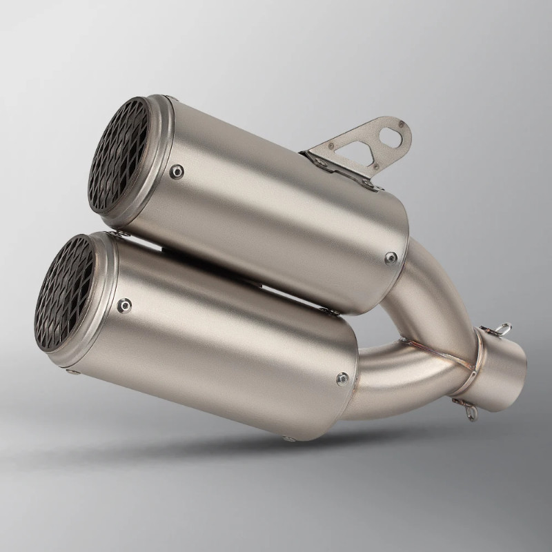 Universal 51mm motorcycle sc exhaust Mesh double tube muffler exhaust for z900 R3 R25 cbr250rr cbr5