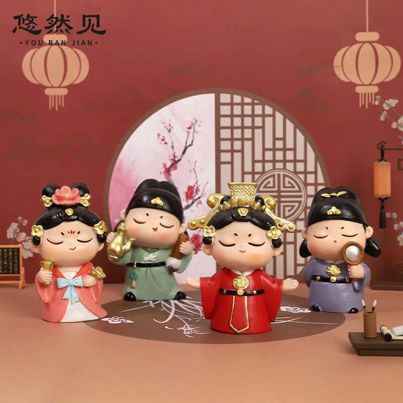 อง Xiaoyuan ของตกแต่งโต๊ะทำงาน ตลาดของที่ระลึก Xi'an Luoyang นิทรรศการของเล่นสร้างสรรค์และวัฒนธรรม