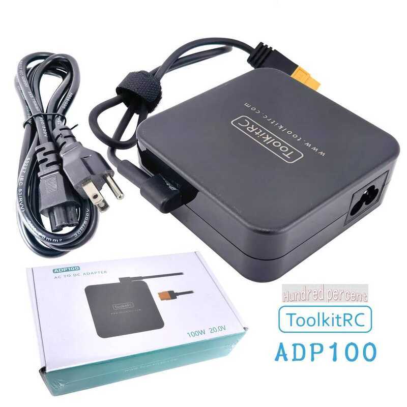 RC ชุดเครื่องมือ ADP100 100W 20V พร้อมอะแดปเตอร์เอาต์พุต XT60 สำหรับ M6D M6 M7 M6DAC ISDT Q8 Q6 GT P