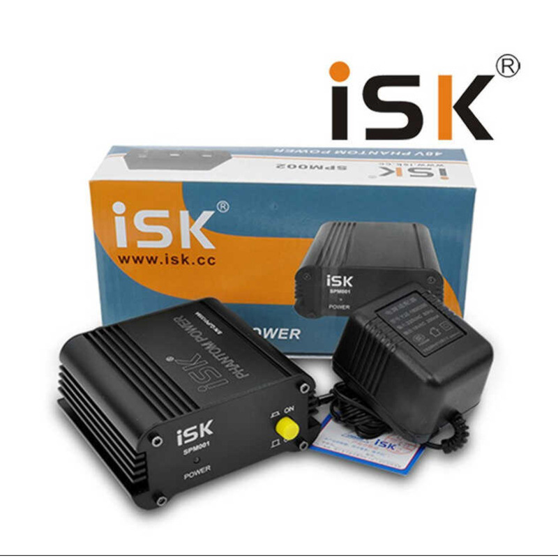 ISK SPM-001 SPM001 ไมโครโฟนคอนเดนเซอร์เฉพาะเครื่องใช้ไฟฟ้า 48V Phantom Power Supply Phantom Power Su