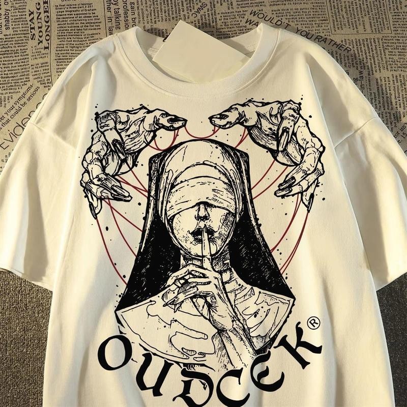 Basi เสื้อผู้ชาย เสื้อยืด oversize สตรีท เกรดพรีเมียม โคตรนุ่ม เสื้อคอตตอน100% ไม่หดตัวลาย ลาย "OUD