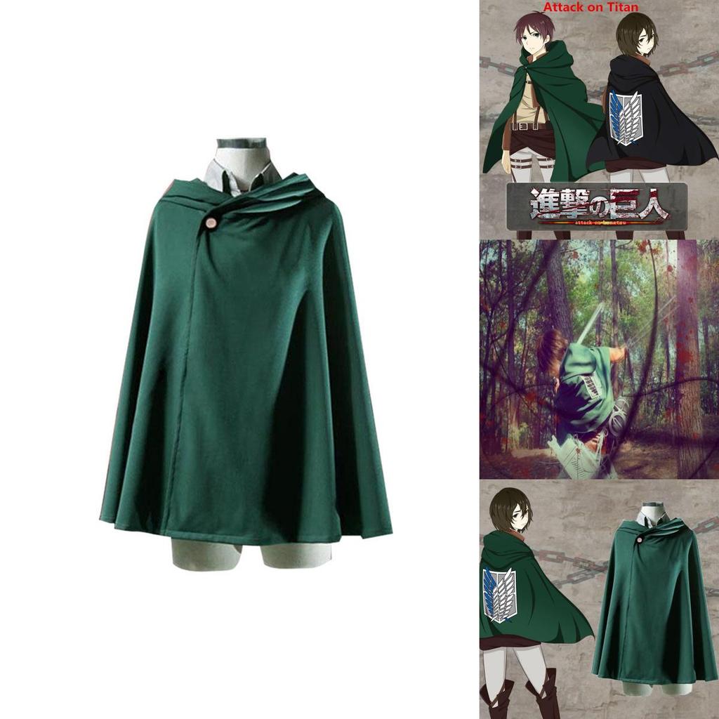 Cosplay บทบาท Attack on Titan Wings of Liberty Survey Corps มีหลายไซซ์ สำหรับลุคกำหนดเอง